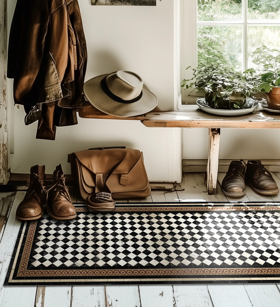 beija Damka Vinyl Rug