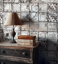 Tin Tile White KAMI – Beija DIY Wall Paper