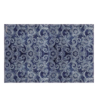 Royal Indigo Flower Vinyl Placemat