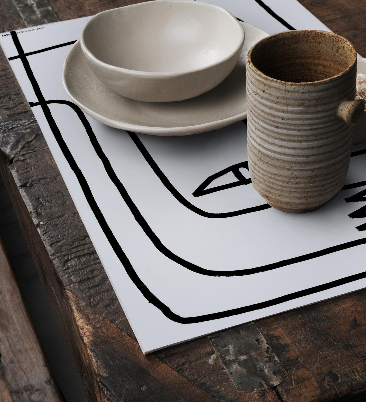 beija Mosaic Vinyl Rug