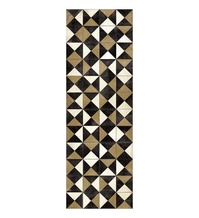 Tapis en vinyle antique Borgo Bordeaux