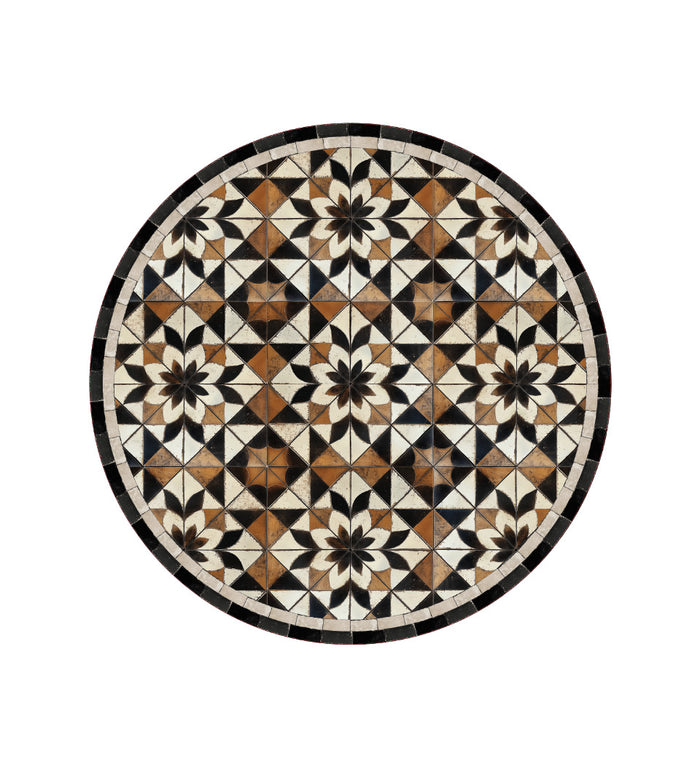 Borgo Lily Noir Antique - Tapis de sol en vinyle Modu
