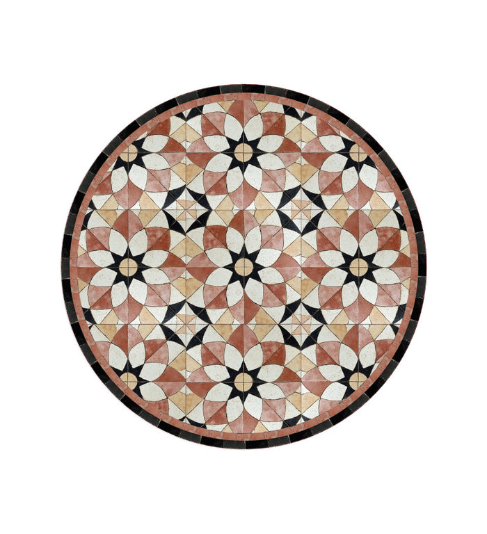 Borgo Lily Noir Antique - Tapis de sol en vinyle Modu