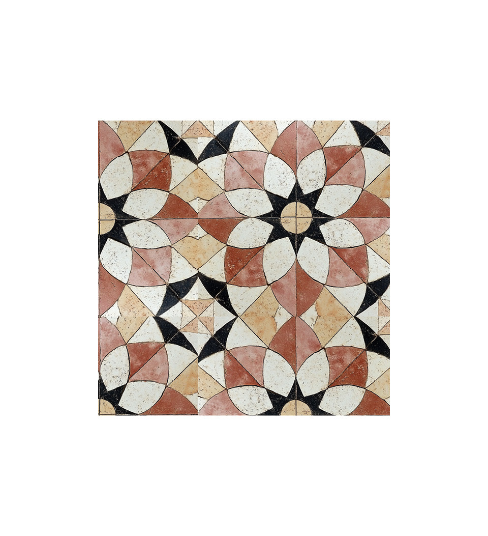 Borgo Lily Noir Antique - Tapis de sol en vinyle Modu