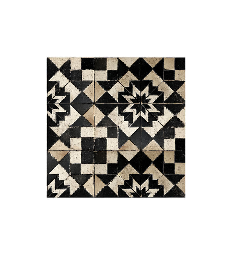 Borgo Lily Noir Antique - Tapis de sol en vinyle Modu