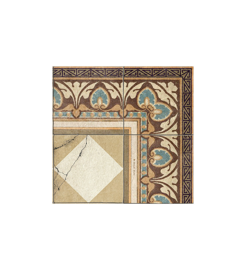 Tapis en vinyle antique Isabel