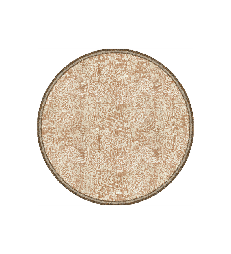 Holy Blush Round Vinyl Placemat