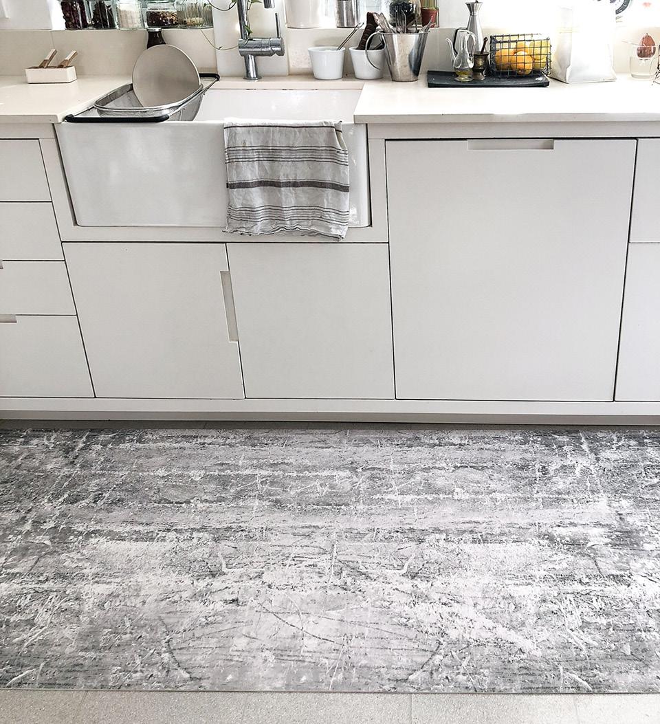 Concrete Rug Color Concrete Vinyl Rug - Beija Flor – Beija Flor World