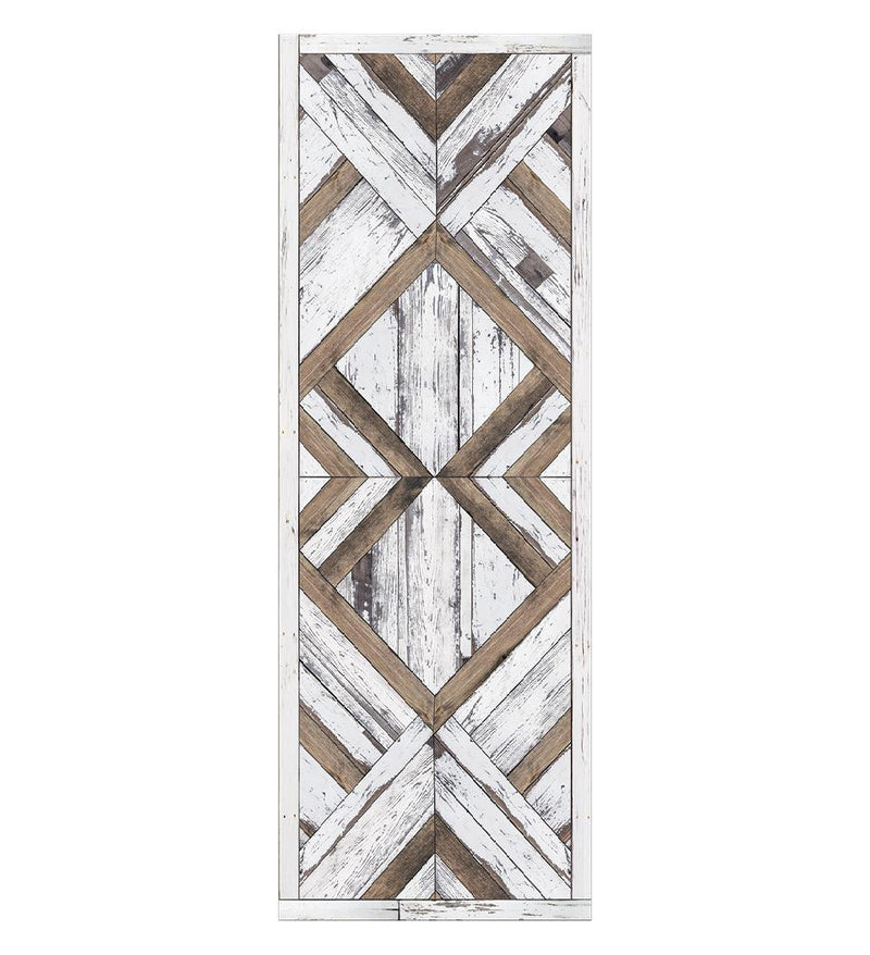 Wood Art White Vinyl Rug