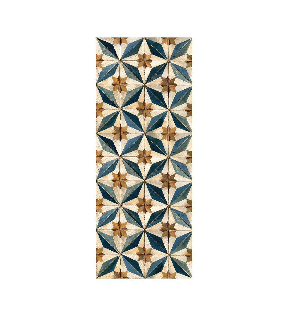 Borgo Lily Noir Antique - Tapis de sol en vinyle Modu