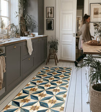 Borgo Lily Noir Antique - Tapis de sol en vinyle Modu