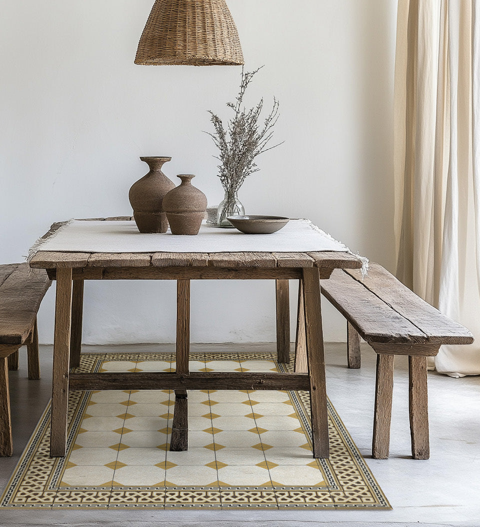 Tapis en vinyle antique Isabel
