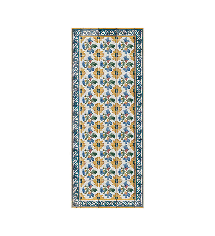 Daisy Concrete Vinyl Rug