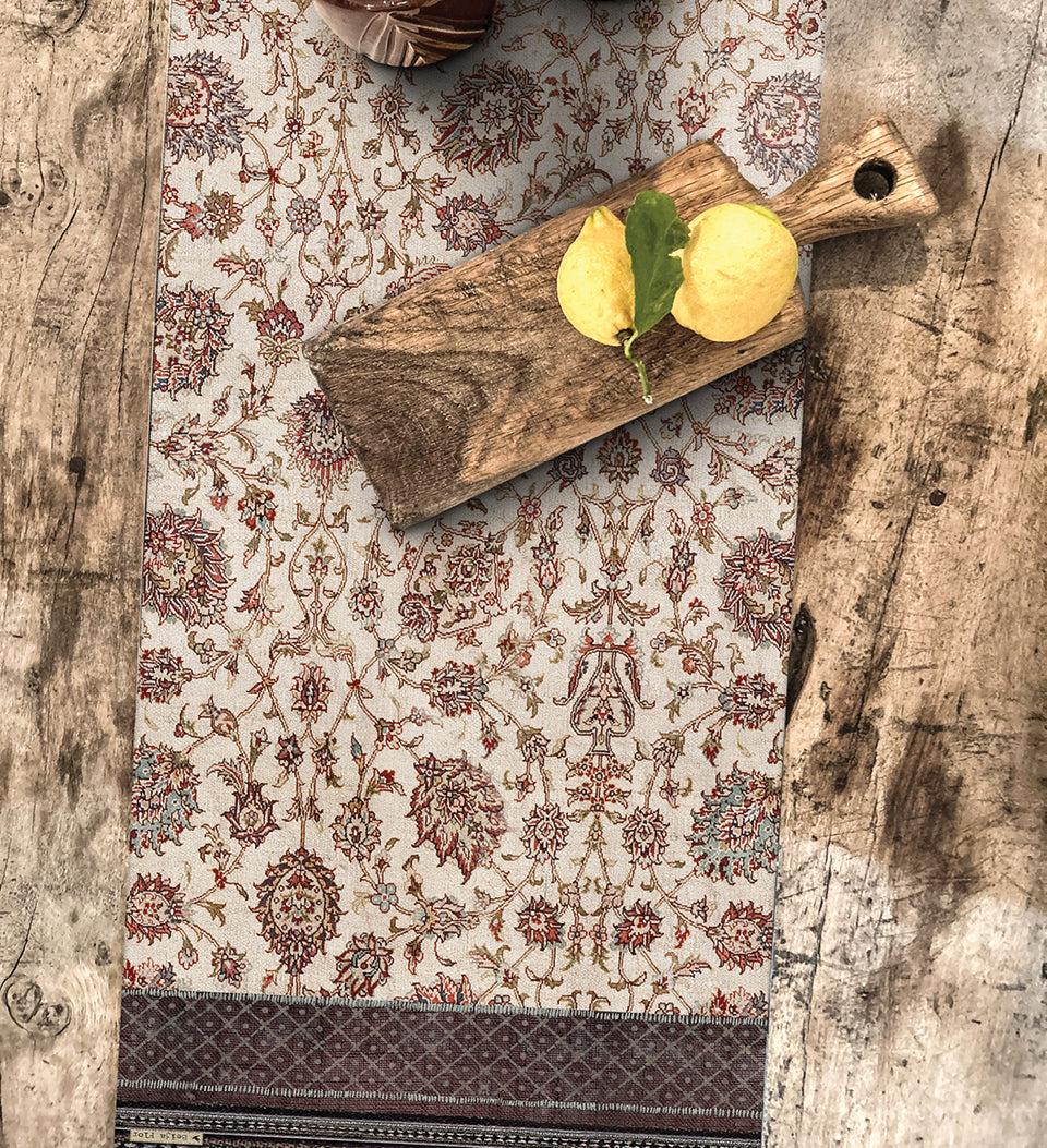 Bohemian Garden Fall Vinyl Table Runner