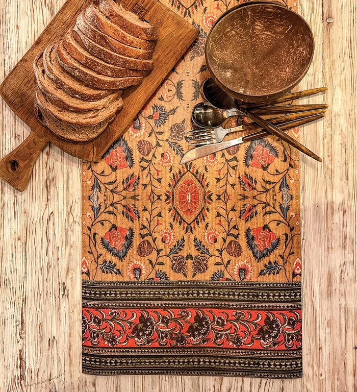 Bohemian Garden Gold Table Runner