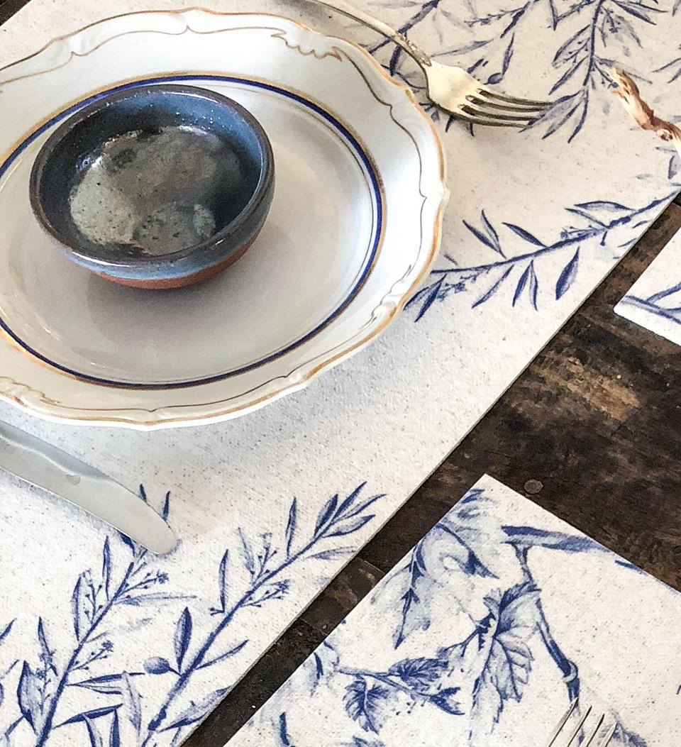 beija Meditererranean Garden Vinyl Table Placemat