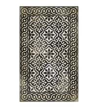 Tapis en vinyle antique noir et blanc Mountain