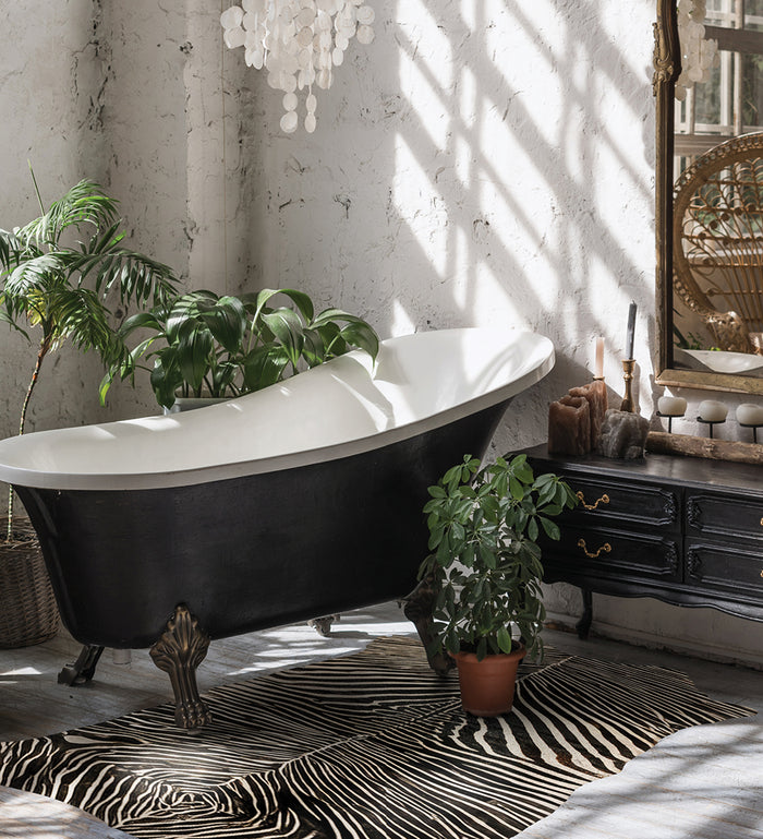 Zebra Shape Vinyl Rug