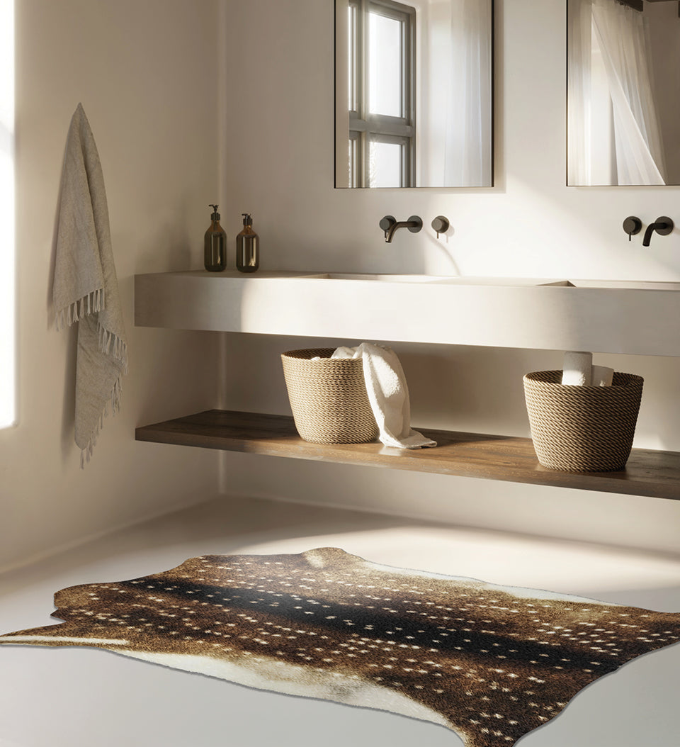 Deer Shape Vinyl Rug
