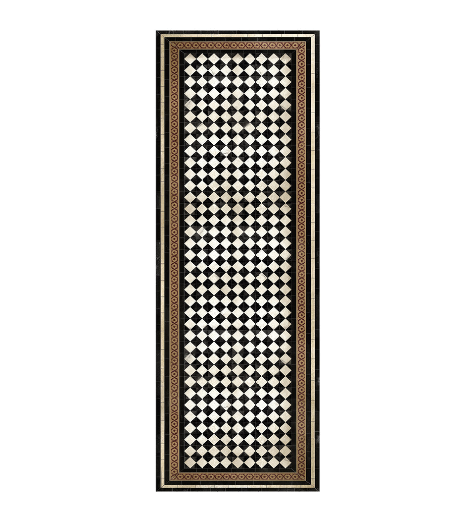 Tapis classique en vinyle antique Damka