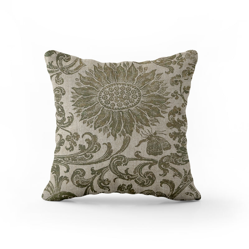 Sunflower-Fern Cushion