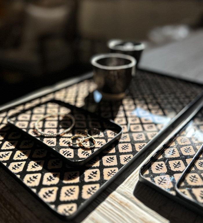 Jaipur Black Iron Tray