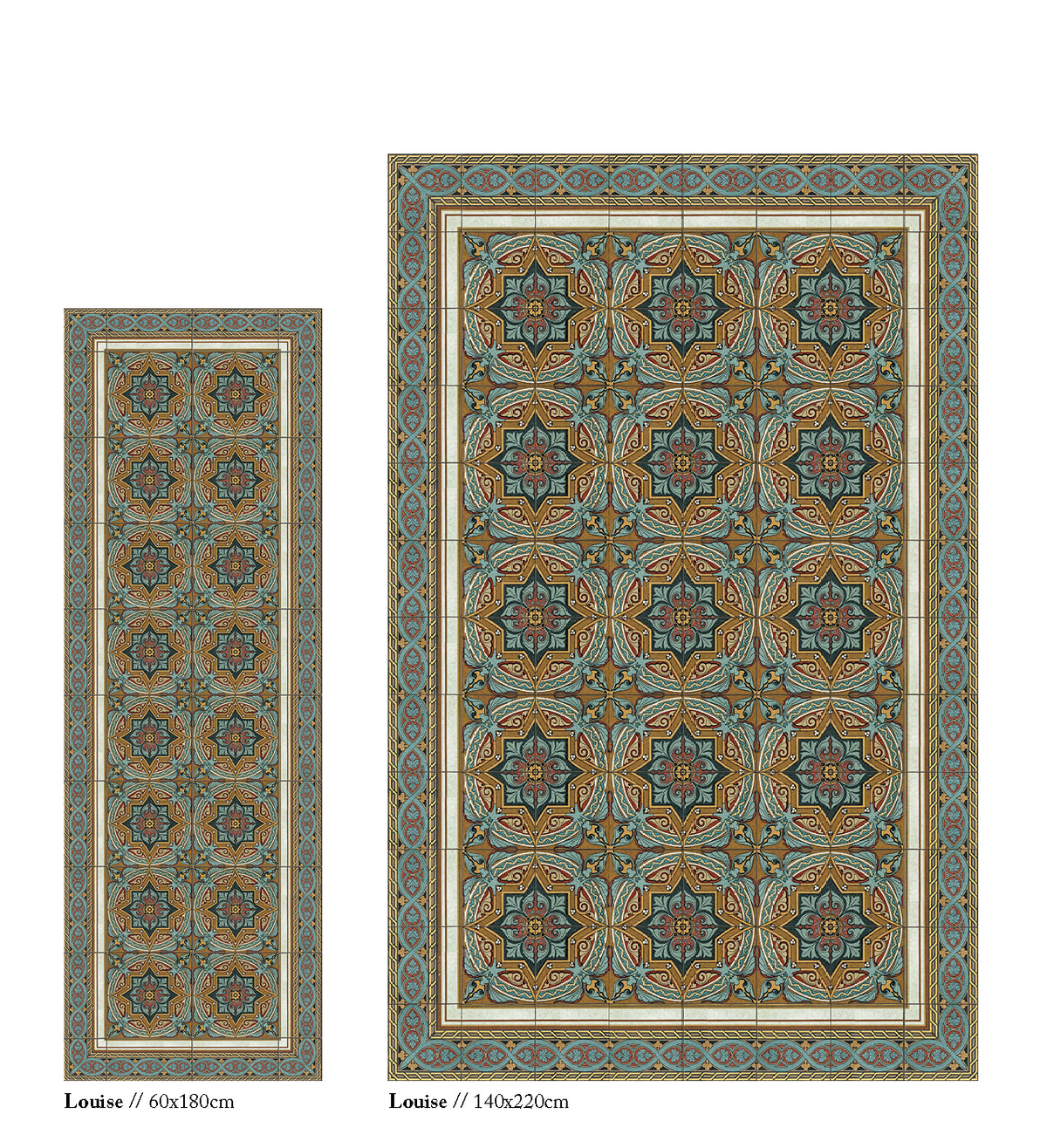 Uk Vinyl Rug Louise Vinyl Rug - Beija Flor – Beija Flor World