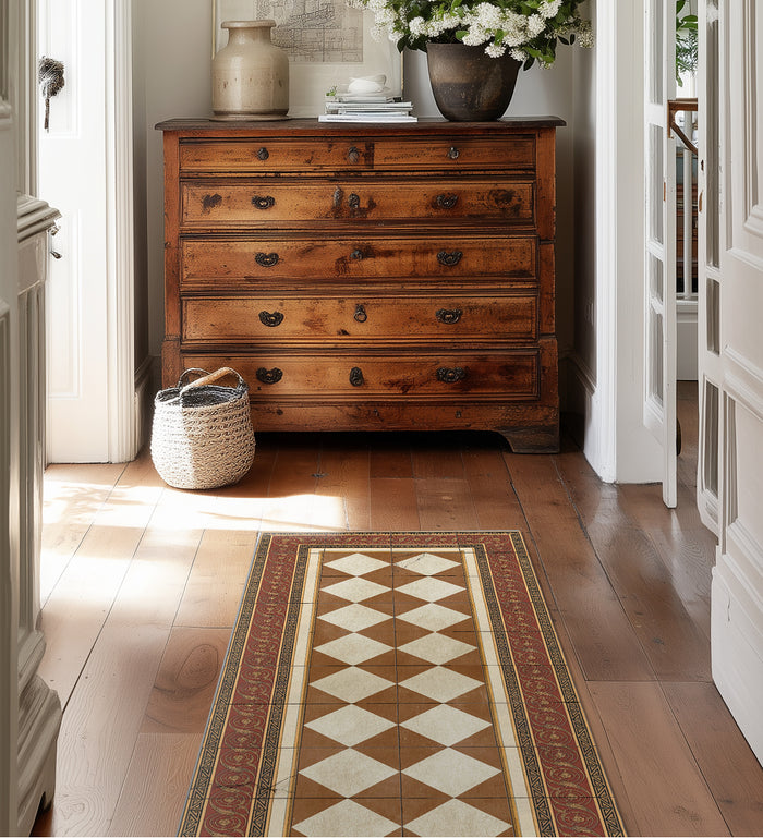 Gambit Camel Antique Vinyl Rug