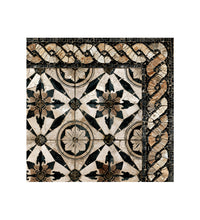 Tapis en vinyle antique Borgo Bordeaux
