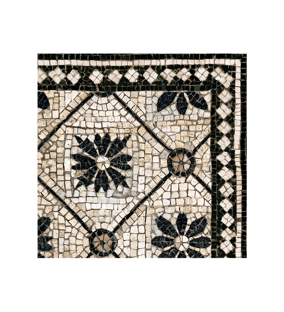 Tapis en vinyle antique Borgo Bordeaux