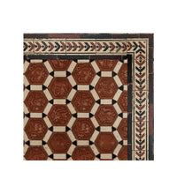 Tapis en vinyle antique Borgo Bordeaux