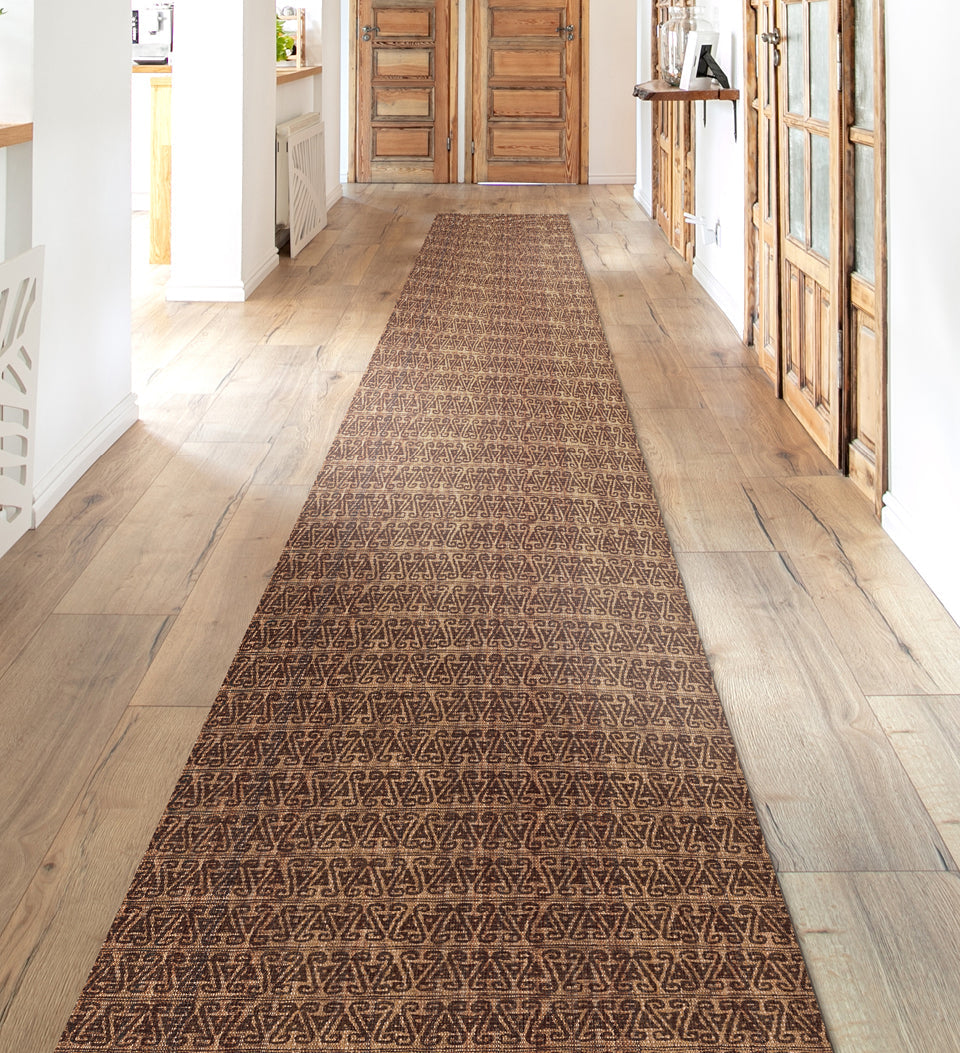 Stamped Reed Twist Modular Vinyl Rug - Beija Flor – Beija Flor World