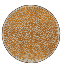 Tree of Life Turmeric Round Vinyl Placemat